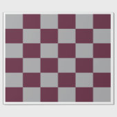 Cadeau Papier d'enrobage À damiers de Bourgogne et de Gre (Plat)