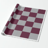 Cadeau Papier d'enrobage À damiers de Bourgogne et de Gre (Déroulé)