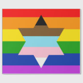 Cadeau Papier d'enrobage à drapeau de pont plus large (Plat)