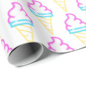 Cadeau Papier d'enrobage à néon (Coin rond)