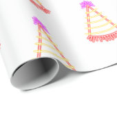 Cadeau Papier d'enrobage à néon (Coin rond)