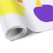 Cadeau Papier d'enrobage à plage saturée (Coin rond)