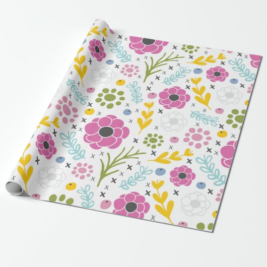 Cadeau Papier d'enrobage à ressort à pointes croisées (Déroulé)