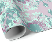 Cadeau Papier d'enrobage Abstrait tropical (Coin rond)