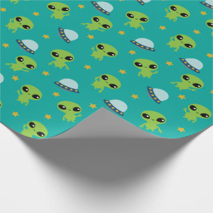 Cadeau Papier d'enrobage Aliens
