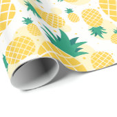 Cadeau Papier d'enrobage brillant à l'ananas, 30 po x 6 p (Coin rond)