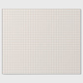 Cadeau Papier d'enrobage Brown beige neutre En vichy (Plat)