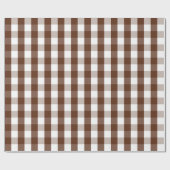 Cadeau Papier d'enrobage Brown et blanc de grande taille (Plat)