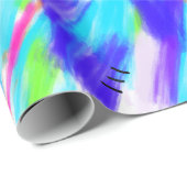 Cadeau Papier d'enrobage Chaos coloré (Coin rond)