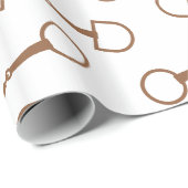 Cadeau Papier d'enrobage classique de biscuit (Coin rond)