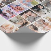 Cadeau Papier d'enrobage Collage simple de 42 photos (Coin)