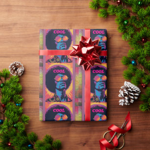 Cadeau Papier d'enrobage cool/rétro
