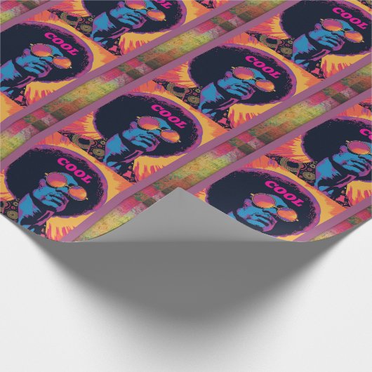 Cadeau Papier d'enrobage cool/rétro (Coin)