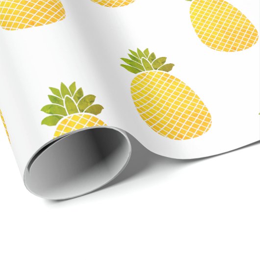 Cadeau Papier d'enrobage d'ananas (Coin rond)
