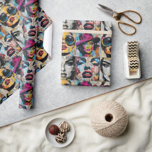 Cadeau Papier d'enrobage d'art pop gras et chic (Artisanat)