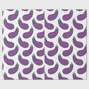 Cadeau Papier d'enrobage d'aubergines