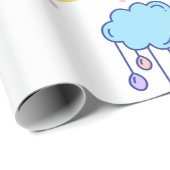 Cadeau Papier d'enrobage de baby shower (Coin rond)