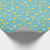 Cadeau Papier d'enrobage de Baby shower de canard mousseu (Coin)