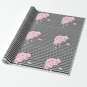 Cadeau Papier d'enrobage de bande de fleurs (Déroulé)