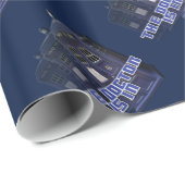 Cadeau Papier d'enrobage de boîte d'appel de la police 2 (Coin rond)