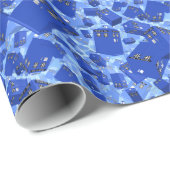 Cadeau Papier d'enrobage de boîte de police (Coin rond)