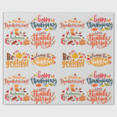 Cadeau Papier d'enrobage de bon thanksgiving (Plat)