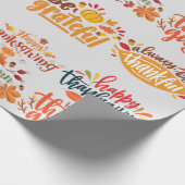 Cadeau Papier d'enrobage de bon thanksgiving (Coin)