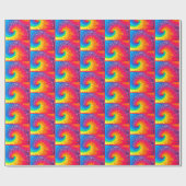 Cadeau Papier d'enrobage de carreaux de teinture psychédé (Plat)