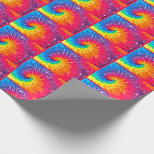 Cadeau Papier d'enrobage de carreaux de teinture psychédé (Coin)