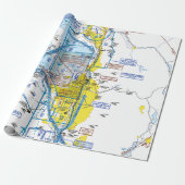 Cadeau Papier d'enrobage de carte d'aviation (Déroulé)