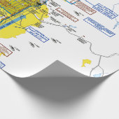 Cadeau Papier d'enrobage de carte d'aviation (Coin)