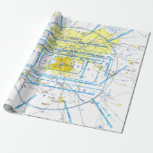 Cadeau Papier d'enrobage de carte d'aviation (Déroulé)