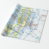 Cadeau Papier d'enrobage de carte d'aviation (Déroulé)