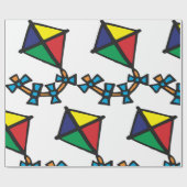Cadeau Papier d'enrobage de cerf-volant coloré (Plat)