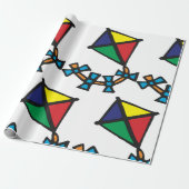 Cadeau Papier d'enrobage de cerf-volant coloré (Déroulé)