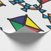 Cadeau Papier d'enrobage de cerf-volant coloré
