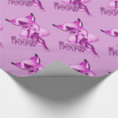 Cadeau Papier d'enrobage de chats de moût rose pâle (Coin)