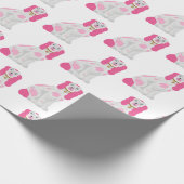Cadeau Papier d'enrobage de chien de Staffordshire rose (Coin)