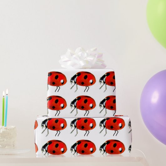 Cadeau Papier d'enrobage de coccinelle (Cadeaux de fête)