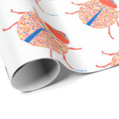 Cadeau Papier d'enrobage de coccinelle (Coin rond)