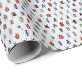 Cadeau Papier d'enrobage de collection de coléoptères (Coin rond)