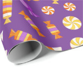 Cadeau Papier d'enrobage de conception de bonbons (Coin rond)