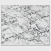 Cadeau Papier d'enrobage de conception de Marbre blanc (Plat)