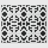 Cadeau Papier d'enrobage de conception de mots croisés (Plat)