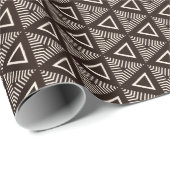 Cadeau Papier d'enrobage de conception géométrique modern (Coin rond)