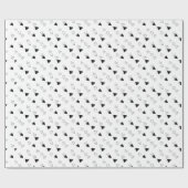 Cadeau Papier d'enrobage de conception Triangles noir et (Plat)