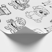 Cadeau Papier d'enrobage de couleur de Noël (Coin)