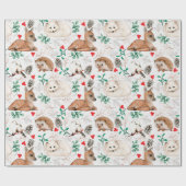 Cadeau Papier d'enrobage de critères forestiers adorables (Plat)