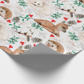 Cadeau Papier d'enrobage de critères forestiers adorables (Coin)