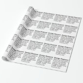 Cadeau Papier d'enrobage de demande de conception (Déroulé)